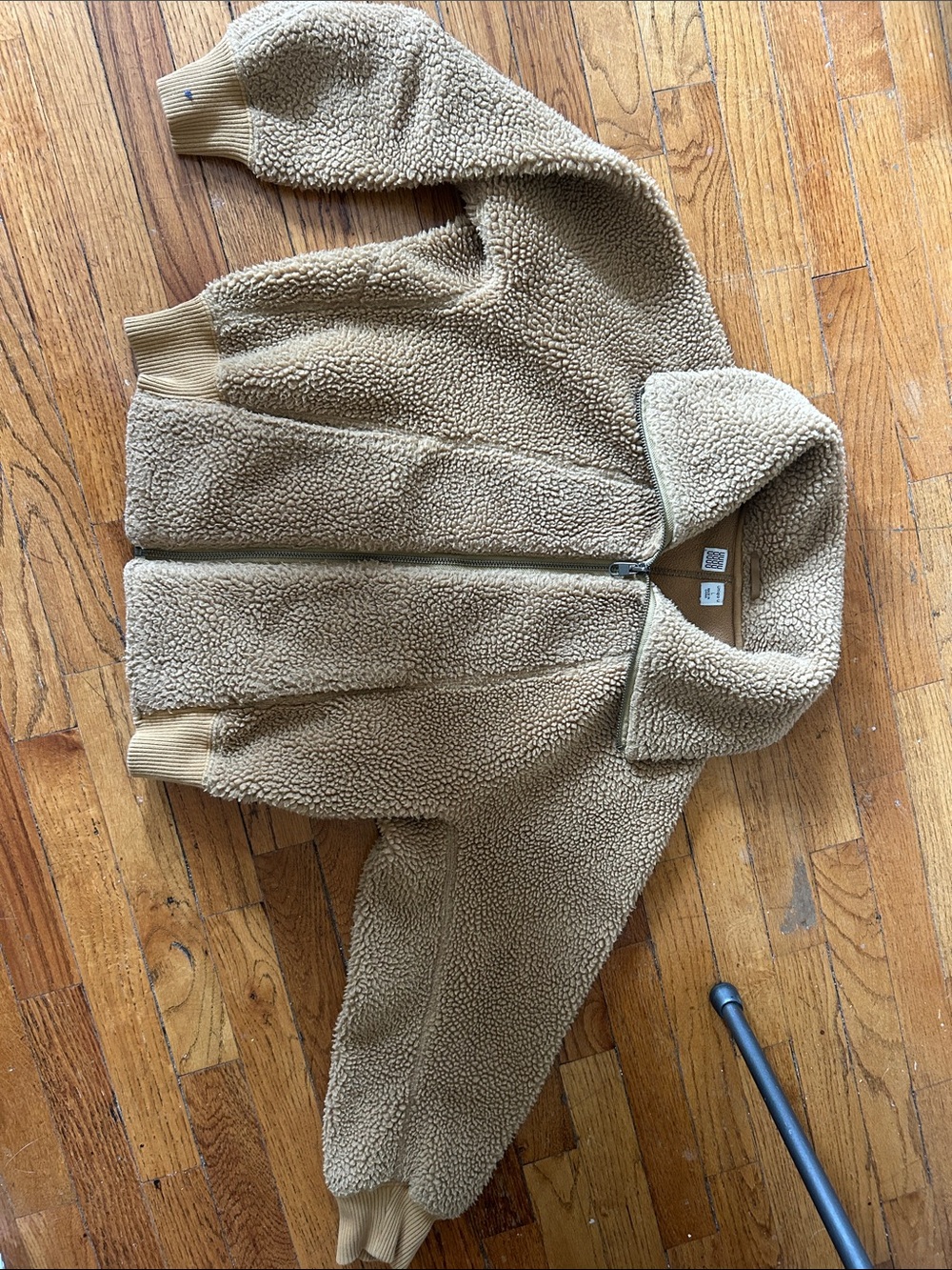 Uniqlo Tan Sherpa Puffer Jacket